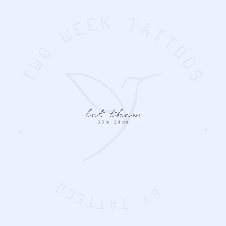 Little Let Them Semi-Permanent Tattoo - Set of 2