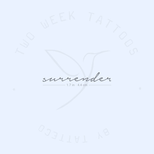 Surrender Semi-Permanent Tattoo - Set of 2