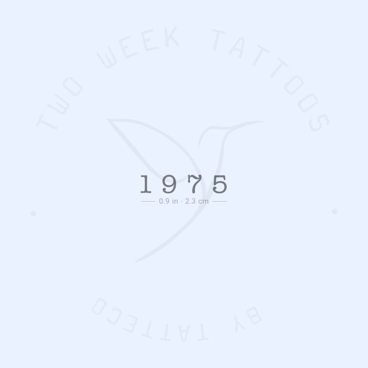 Tatuaje semipermanente de 1975 - Juego de 2