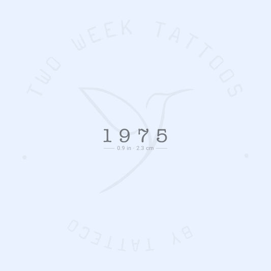Tatuaje semipermanente de 1975 - Juego de 2