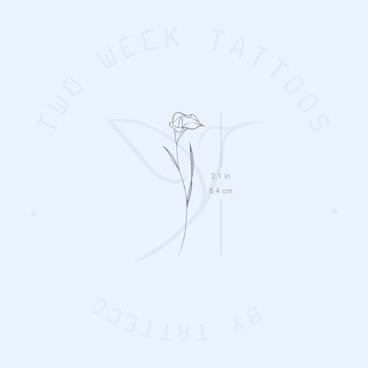 Calla Semi-Permanent Tattoo - Set of 2