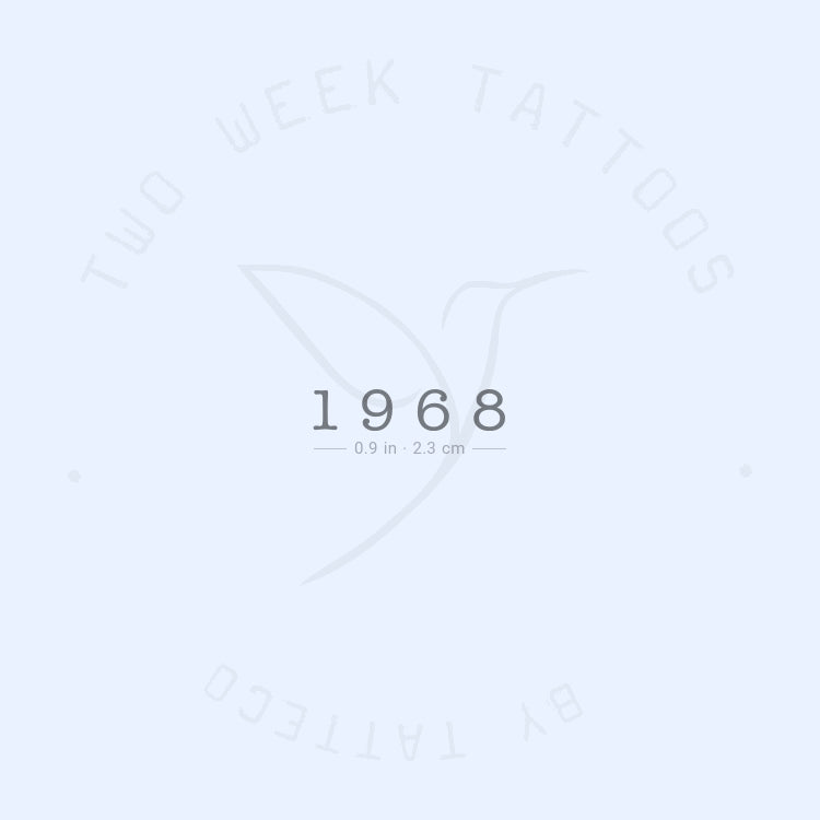 Tatuaje semipermanente de 1968 - Juego de 2