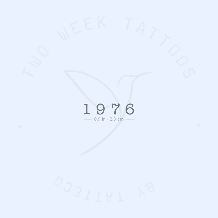Tatuaje semipermanente de 1976 - Juego de 2
