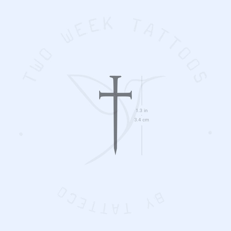 Cross Sword Semi-Permanent Tattoo - Set of 2