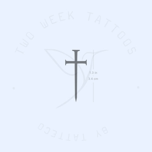 Cross Sword Semi-Permanent Tattoo - Set of 2