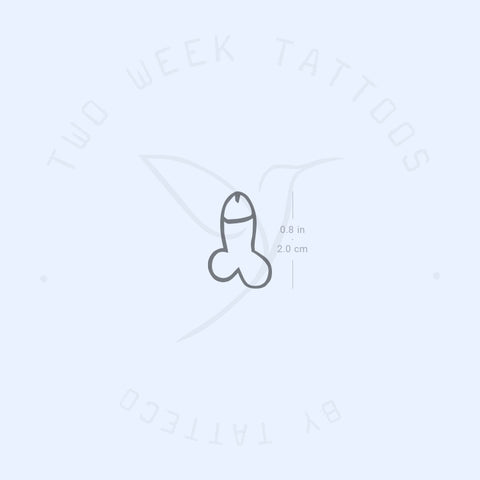 Penis Semi-Permanent Tattoo - Set of 2