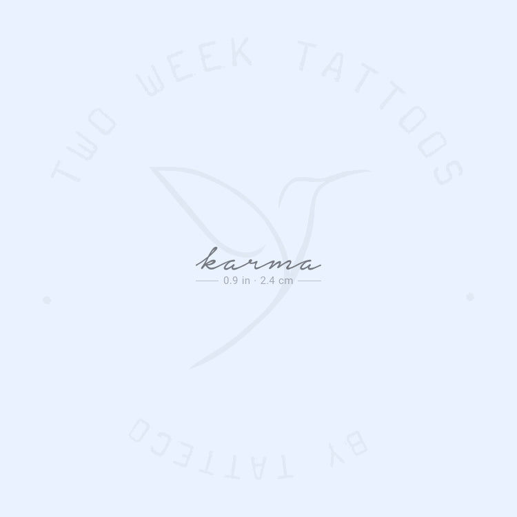 Small Karma Semi-Permanent Tattoo - Set of 2