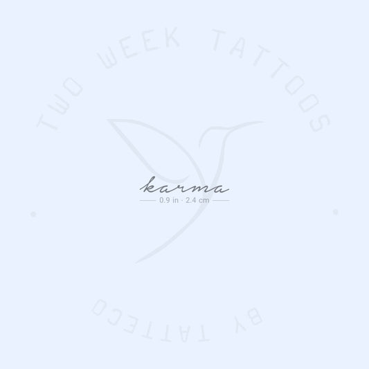 Small Karma Semi-Permanent Tattoo - Set of 2