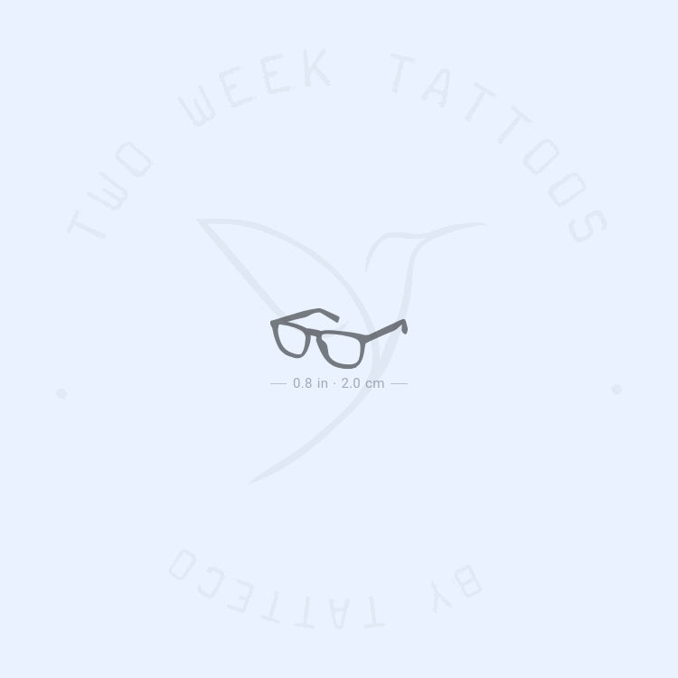 Eyeglasses Semi-Permanent Tattoo - Set of 2