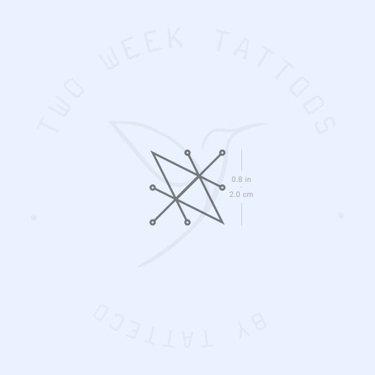 Sigil Of Saturn Semi-Permanent Tattoo - Set of 2