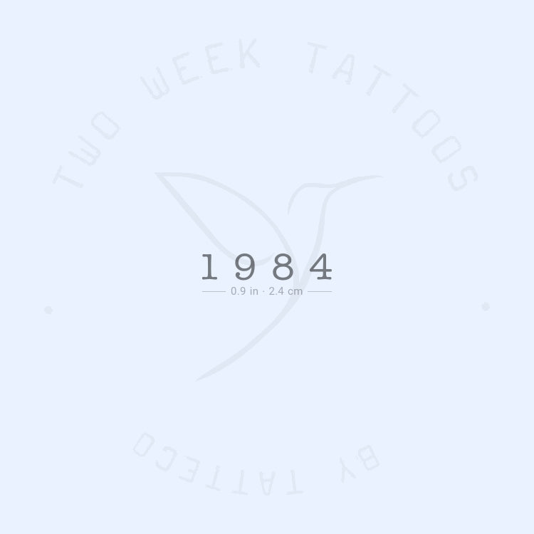 Tatuaje semipermanente de 1984 - Juego de 2