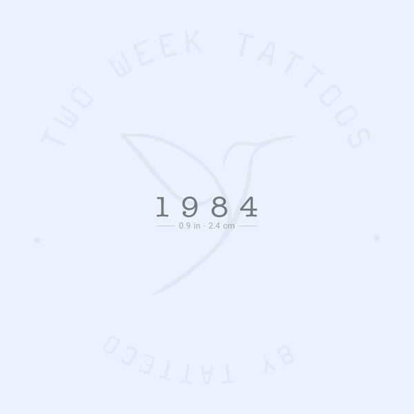 1984 Semi-Permanent Tattoo - Set of 2