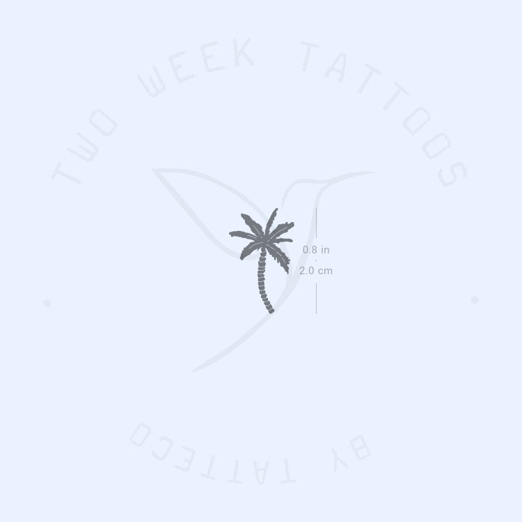 Palm Tree Semi-Permanent Tattoo - Set of 2