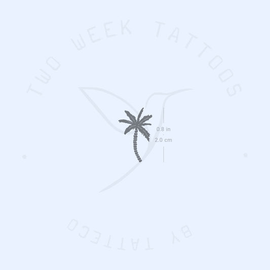 Tatuaje semipermanente de palmera - Juego de 2