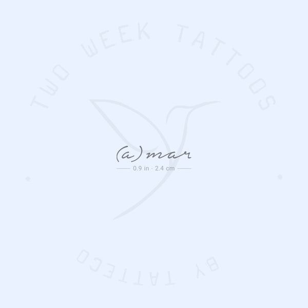 A Mar Semi-Permanent Tattoo - Set of 2