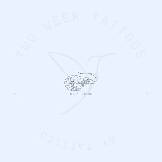 Shrimp Semi-Permanent Tattoo - Set of 2