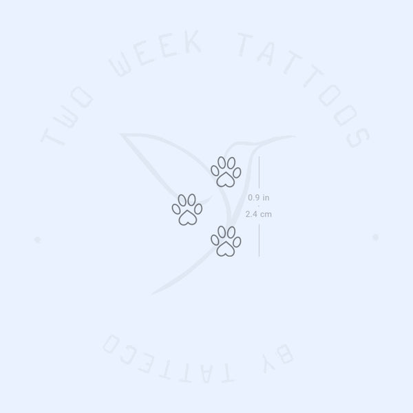 Love Paws Semi-Permanent Tattoo - Set of 2