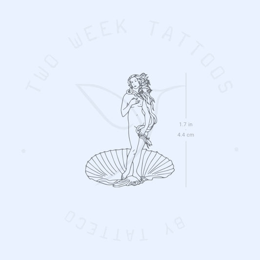 Tatuaje semipermanente de Venus de Botticelli (juego de 2)