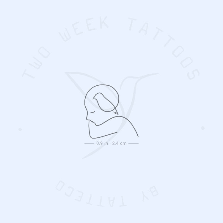 Tatuaje semipermanente Featherhead - Juego de 2