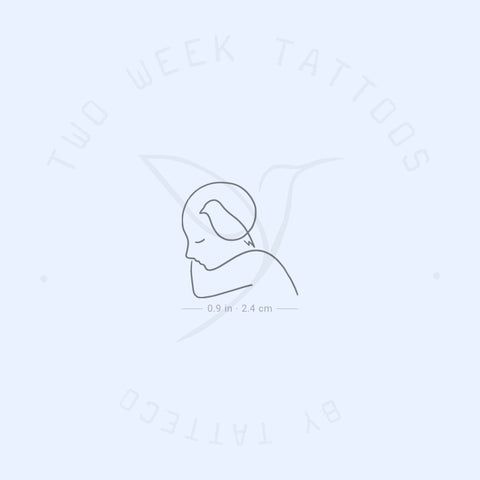 Featherhead Semi-Permanent Tattoo - Set of 2