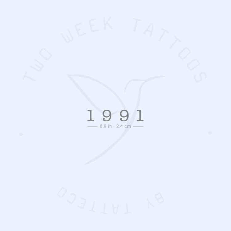 Tatuaje semipermanente de 1991 - Juego de 2