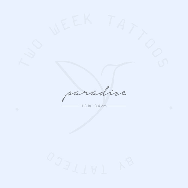 Paradise Semi-Permanent Tattoo - Set of 2