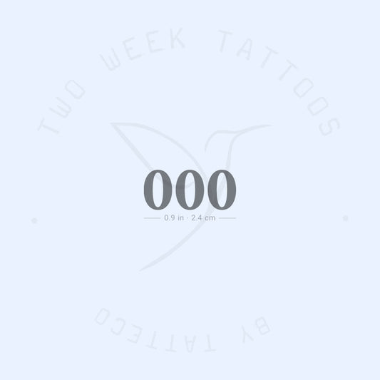Tatuaje semipermanente 000 - Juego de 2