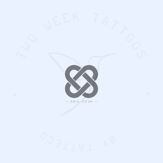 Little Celtic Love Knot Semi-Permanent Tattoo - Set of 2