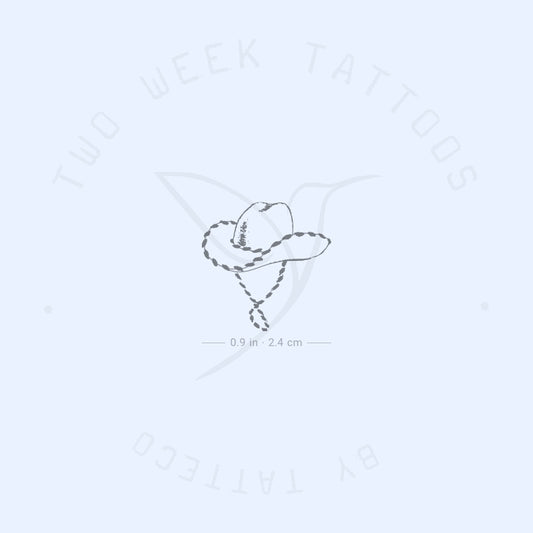 Cowboy Hat Semi-Permanent Tattoo - Set of 2