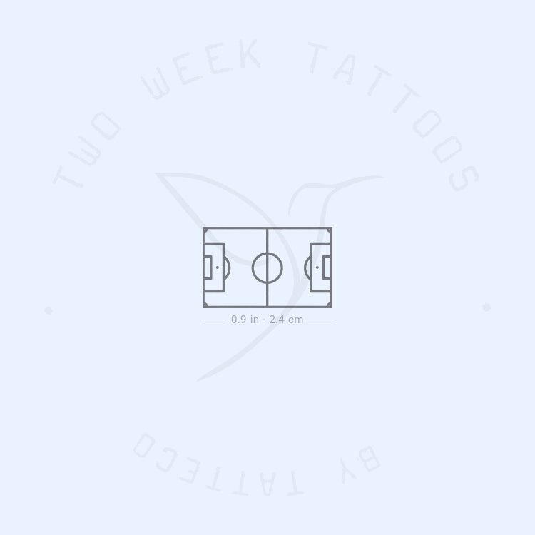 Football Pitch Semi-Permanent Tattoo - Set of 2