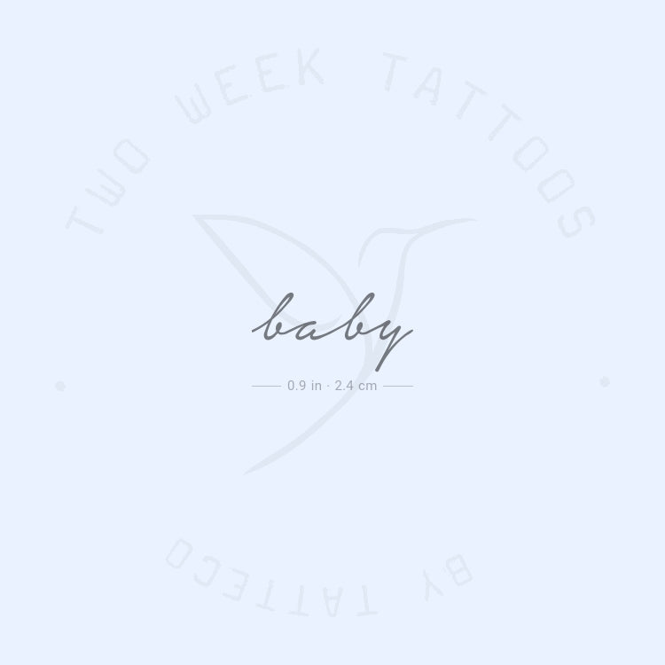 Baby Semi-Permanent Tattoo - Set of 2