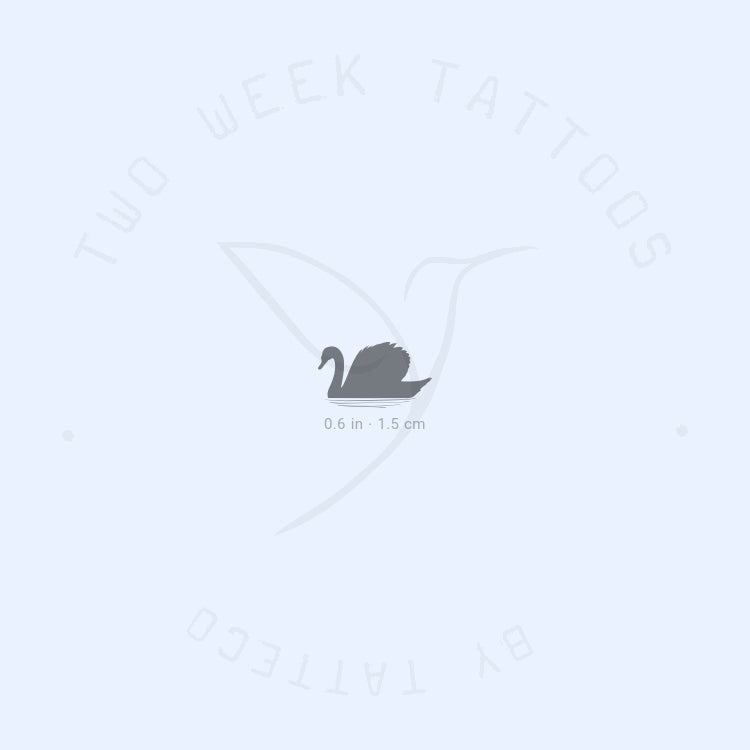 Swan Semi-Permanent Tattoo - Set of 2