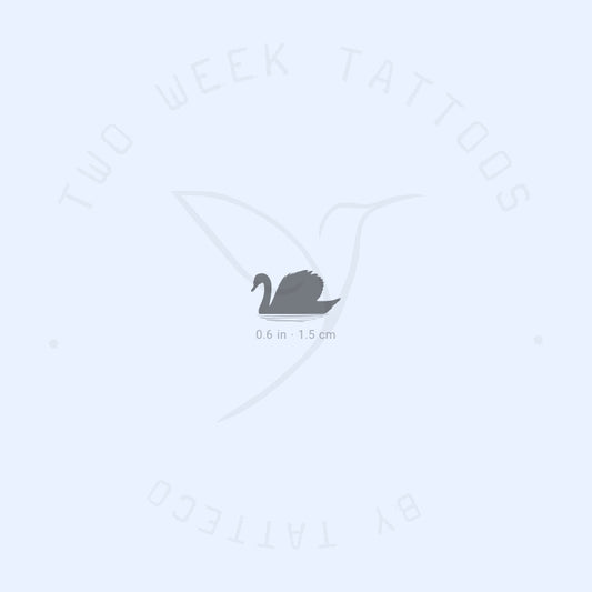Swan Semi-Permanent Tattoo - Set of 2