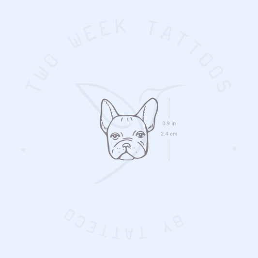 French Bulldog Semi-Permanent Tattoo - Set of 2