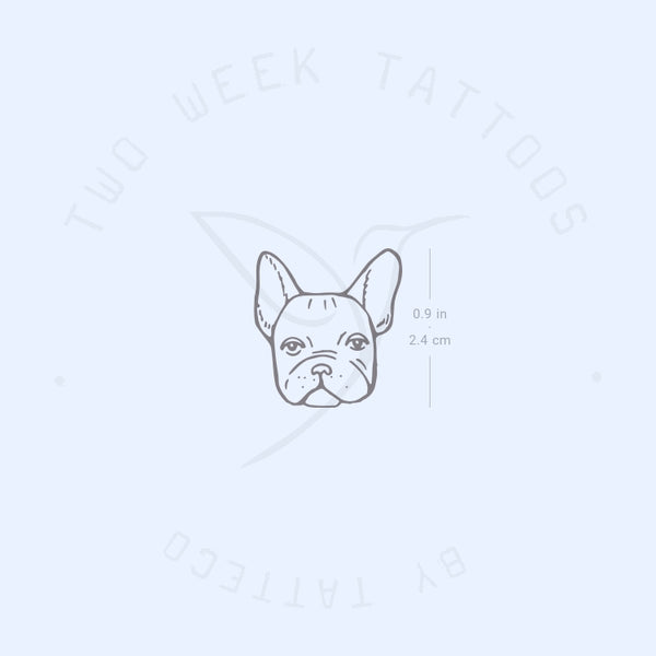 French Bulldog Semi-Permanent Tattoo - Set of 2