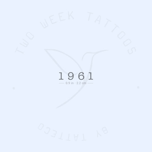 1961 Semi-Permanent Tattoo - Set of 2