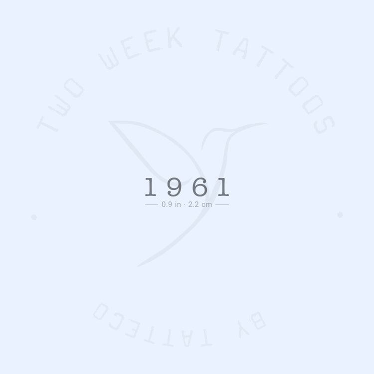 1961 Semi-Permanent Tattoo - Set of 2