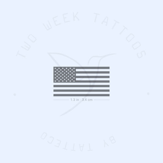 USA Flag Semi-Permanent Tattoo - Set of 2