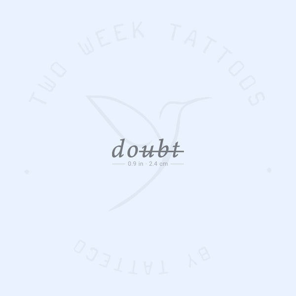 Do/doubt Semi-Permanent Tattoo - Set of 2