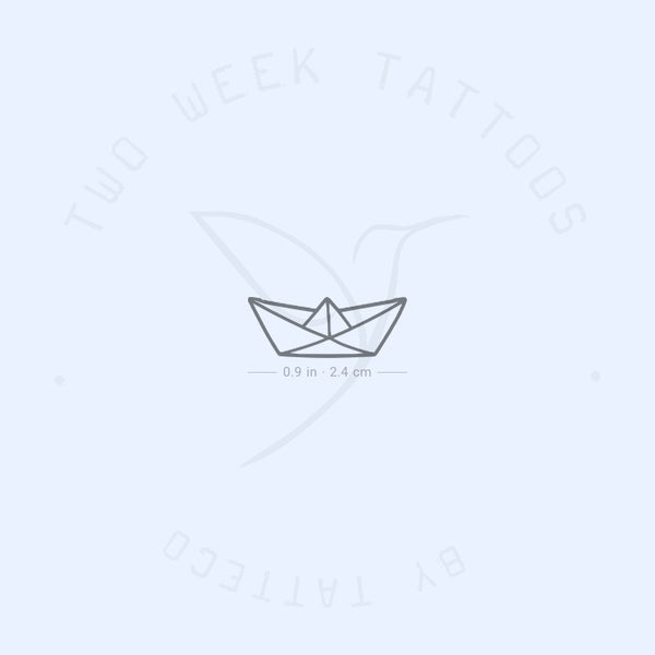 Paper Boat Semi-Permanent Tattoo - Set of 2