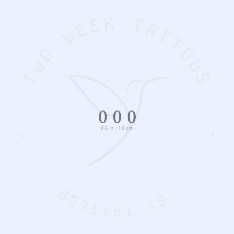 Tatuaje semipermanente pequeño 000 - Juego de 2