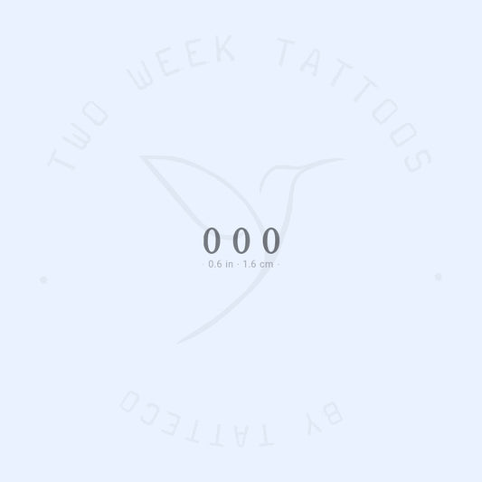 Tatuaje semipermanente pequeño 000 - Juego de 2