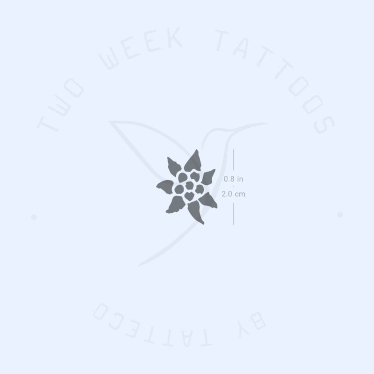 Edelweiss Semi-Permanent Tattoo - Set of 2