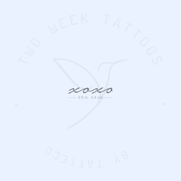 Xoxo Semi-Permanent Tattoo - Set of 2