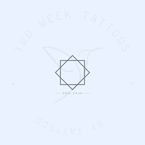 Star Of Lakshmi Semi-Permanent Tattoo - Set of 2