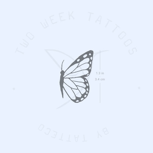 Tatuaje semipermanente de mariposa (derecha) - Juego de 2