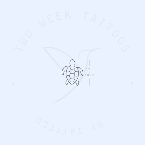 Little Turtle Semi-Permanent Tattoo - Set of 2