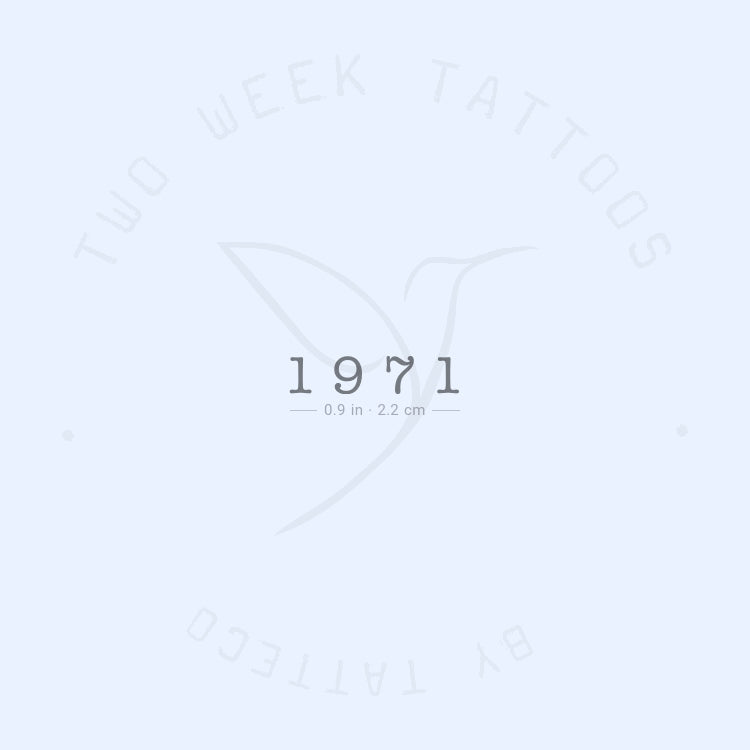 Tatuaje semipermanente de 1971 - Juego de 2