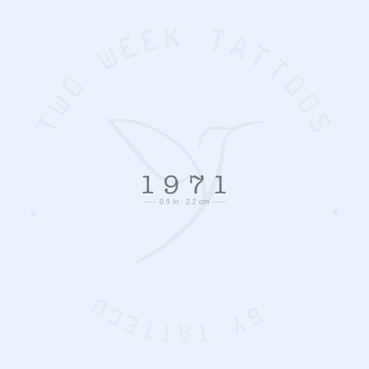 Tatuaje semipermanente de 1971 - Juego de 2
