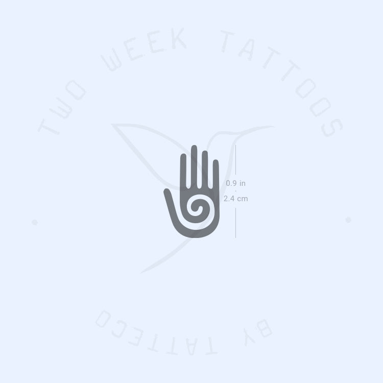 Tatuaje semipermanente de mano Hopi - Juego de 2